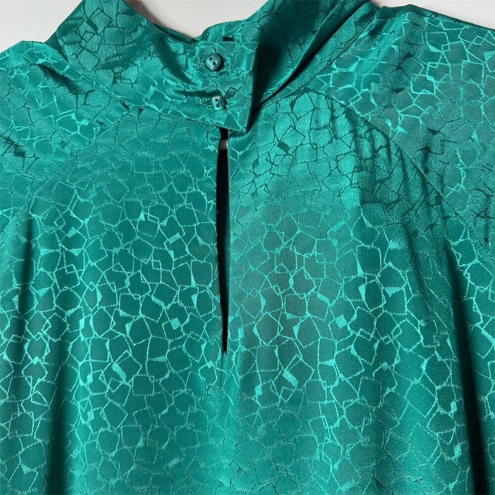 Miss Sophisticates Pendleton Green Geometric Jacq… - image 7